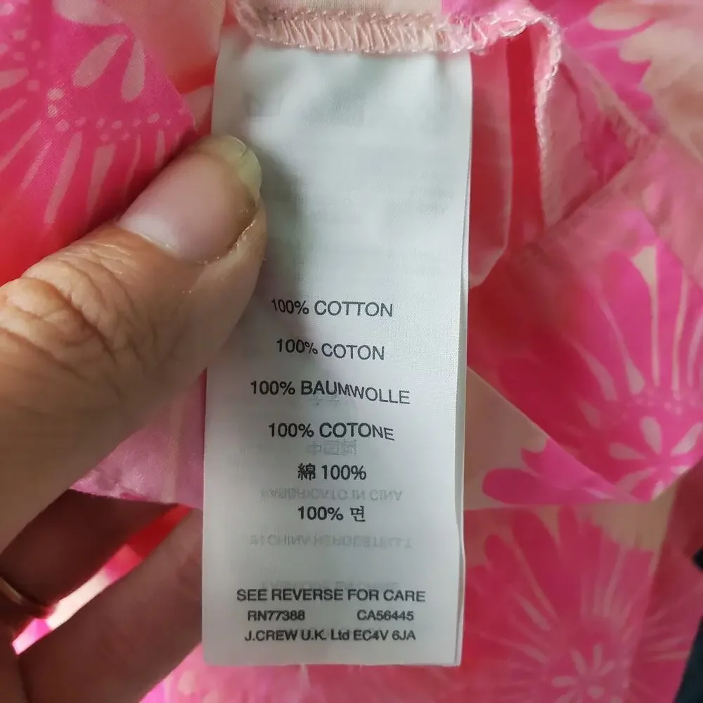 Crewcuts Skirt Girls Pink Floral Pull On Size 8